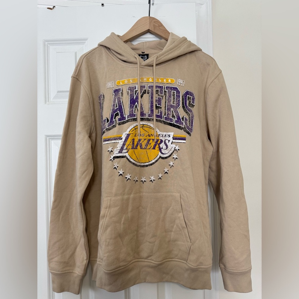 NBA Lakers Beige Hoodie